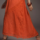 Anthropologie Halter Cutwork Lace Dress