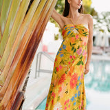 Anthropologie Halter Slip Dress