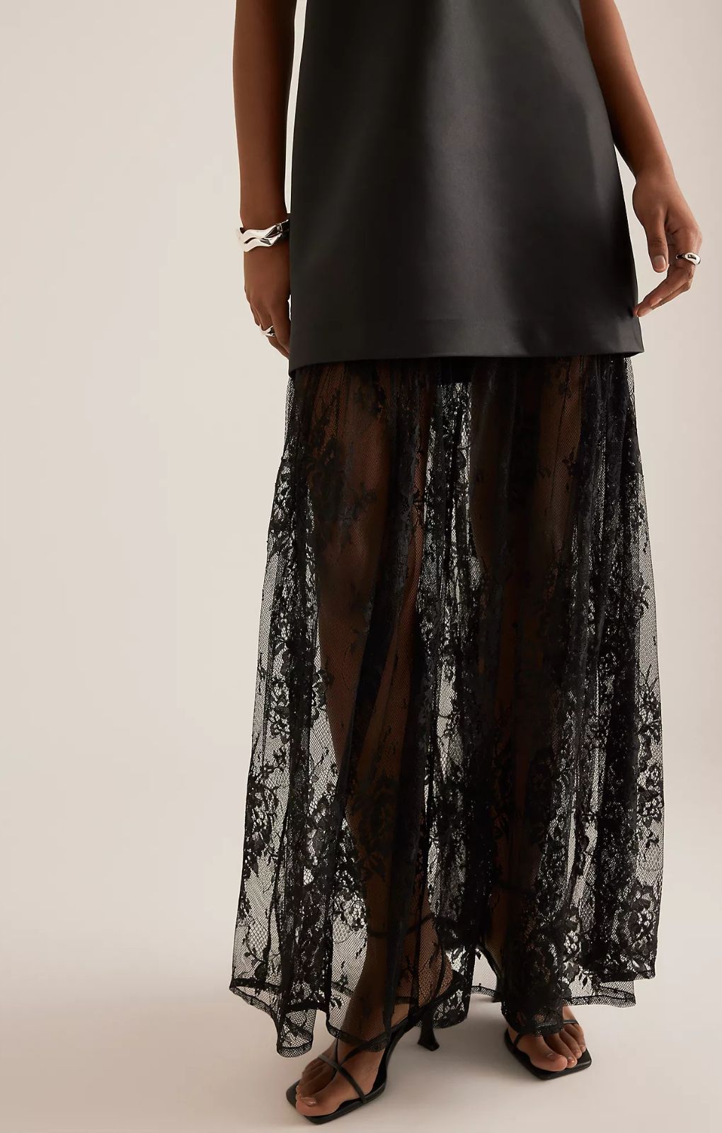 Rent Anthropologie Lace Twofer Strapless Maxi Dress | Hirestreet Rent Anthropologie Lace Twofer Strapless Maxi Dress | Hirestreet