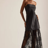 Anthropologie Lace Twofer Strapless Maxi Dress – dresses by Anthropologie, available to rent from Hirestreet