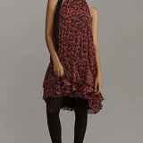 Anthropologie Tie-Neck Halter Ruffled Mini Dress – dresses by Anthropologie, available to rent from Hirestreet