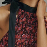 Anthropologie Tie-Neck Halter Ruffled Mini Dress – dresses by Anthropologie, available to rent from Hirestreet