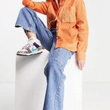 Asos Made In Kenya Jumbo Corduroy Shirt In Rust