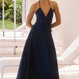 Runaway The Label Brionni Navy Maxi Dress