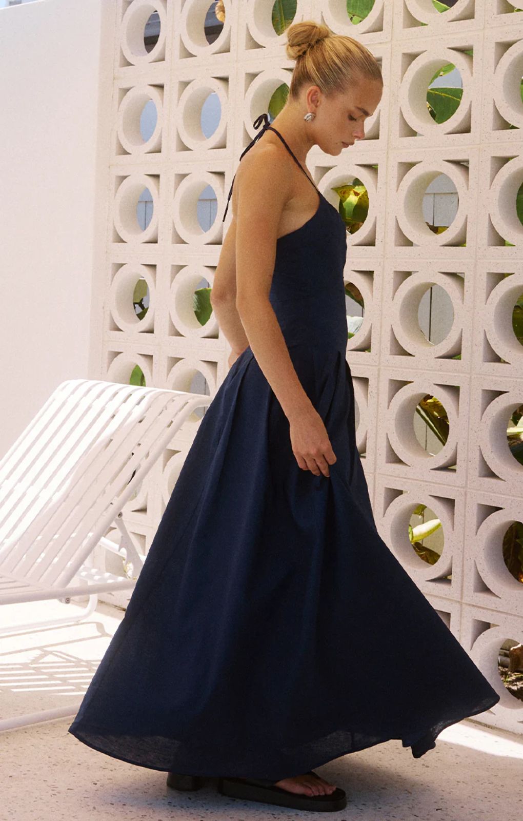 Runaway The Label Brionni Navy Maxi Dress