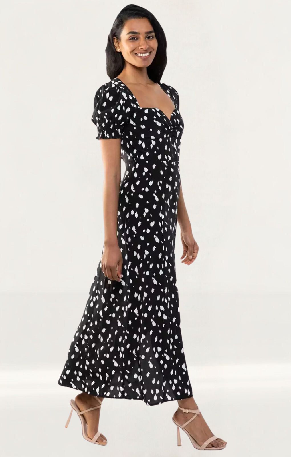 Rent Bardot Millie Spot Midi Dress | Hirestreet Rent Bardot Millie Spot Midi Dress | Hirestreet
