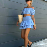 Collective The Label Bella Sky Blue RaRa Co-Ord