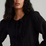 Nobody's Child Bernice Tie Front Blouse