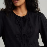 Nobody's Child Bernice Tie Front Blouse
