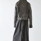 Glamorous Grey Biker Long sleeve Jacket