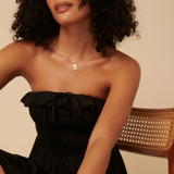 Nobody's Child Black Bandeau Ruched Bela Midi Dress