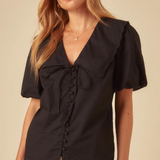 Nobody's Child Black Birdie Blouse