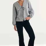 Nobody's Child Black Gingham Birdie Blouse