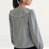 Nobody's Child Black Gingham Birdie Blouse