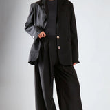 Glamorous Black High-Waisted Wide-Leg Trousers