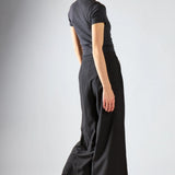 Glamorous Black High-Waisted Wide-Leg Trousers