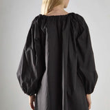 Glamorous Black Long-Sleeve Tie Detail Mini Dress