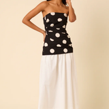 Nobody's Child Black Polka Dot Bandeau Top
