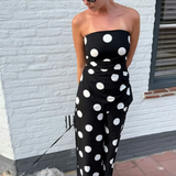 Nobody's Child Black Polka Dot Wide Leg Trousers