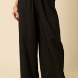 Nobody's Child Black Ruffle Wide Leg Trousers