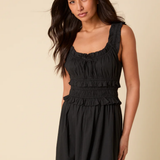 Nobody's Child Black Sleeveless Ariel Midi Dress