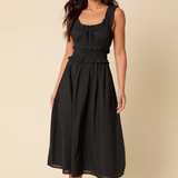 Nobody's Child Black Sleeveless Ariel Midi Dress
