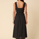 Nobody's Child Black Sleeveless Ariel Midi Dress