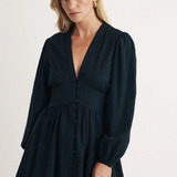 Nobody's Child Black Long Sleeve Starlight Mini Dress