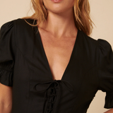 Nobody's Child Black Tiered Lia Midi Dress