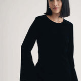Nobody's Child Black Velvet Tie Back Jolene Mini Dress