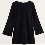 Nobody's Child Black Velvet Tie Back Jolene Mini Dress