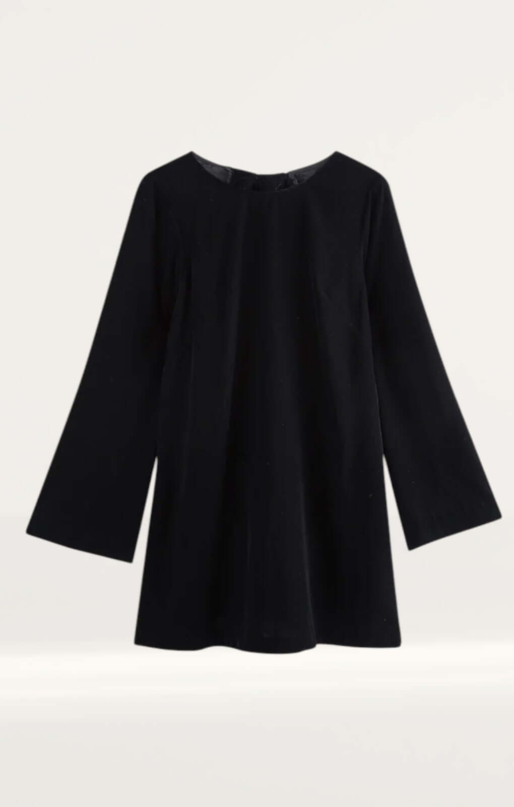 Nobody's Child Black Velvet Tie Back Jolene Mini Dress