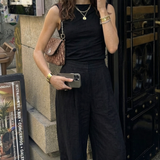 Nobody's Child Black Wide Leg Zeena Trousers