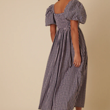 Nobody's Child Blue And Pink Gingham Nova Midi Dress