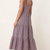 Nobody's Child Maya Dress Blue & Pink Check
