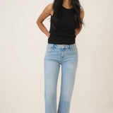 Nobody's Child Blue Low Rise Straight Leg Jeans