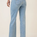 Nobody's Child Blue Low Rise Straight Leg Jeans