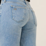 Nobody's Child Blue Low Rise Straight Leg Jeans