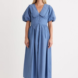Nobody's Child Blue Peter Pan Collar Sara Midi Dress