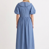 Nobody's Child Blue Peter Pan Collar Sara Midi Dress