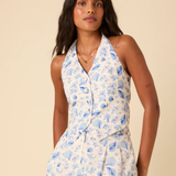 Nobody's Child Blue Shell Print Tailored Shorts