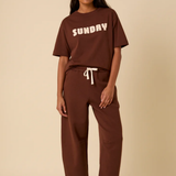 Nobody's Child Brown Barrel Leg Joggers