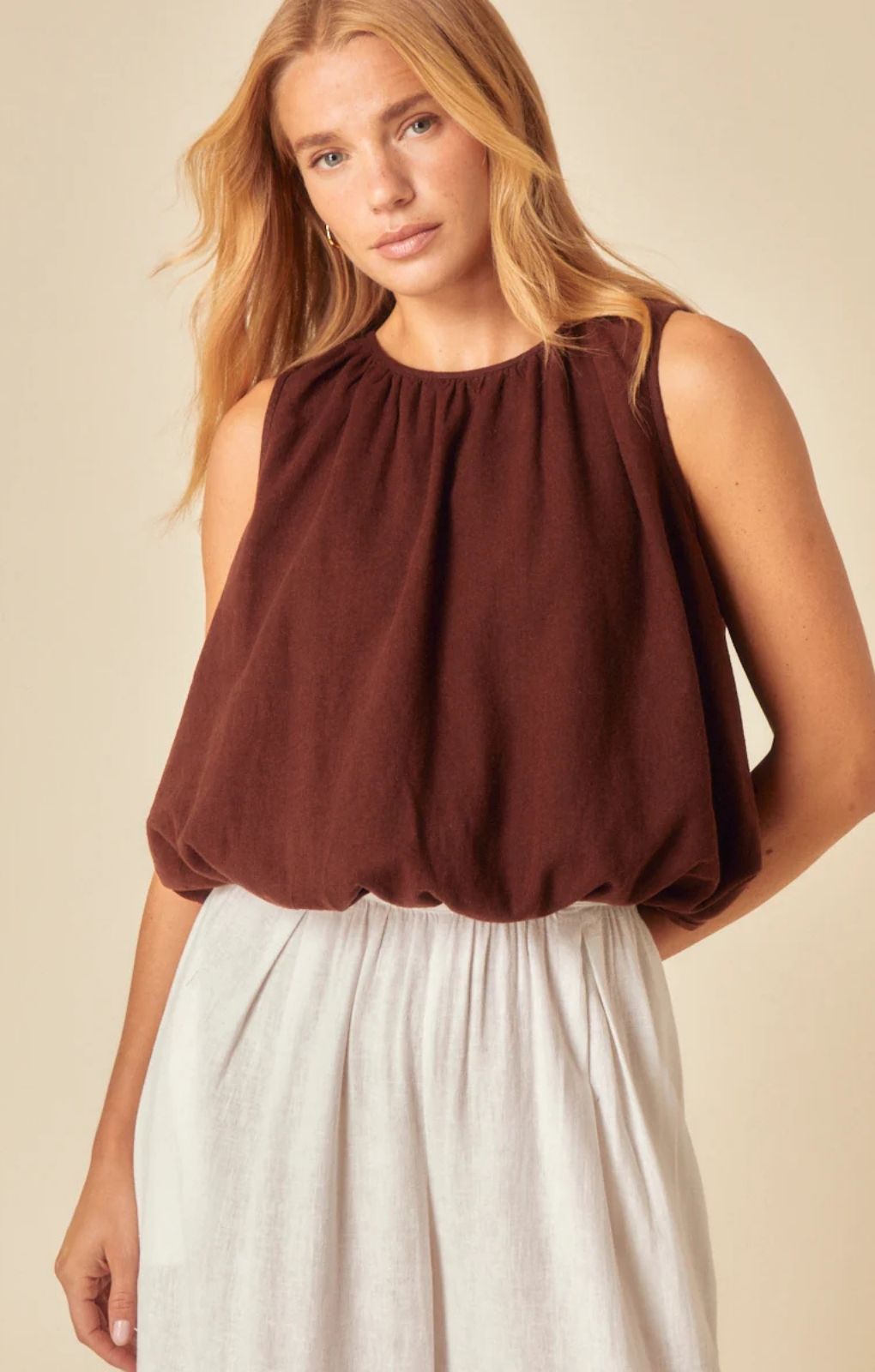 Rent Nobody's Child Callander Top Brown | Hirestreet