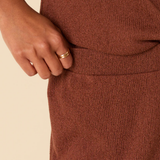 Nobody's Child Brown Textured Wide Leg Trousers