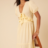 Nobody's Child Butter Yellow Katie Midi Dress