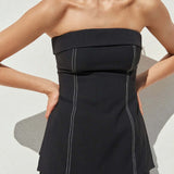 Seven Wonders Calandra Top in Black