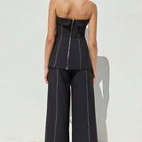 Seven Wonders Calandra Top in Black