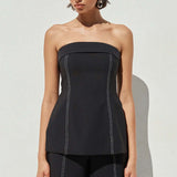 Seven Wonders Calandra Top in Black