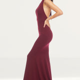 Dress The Population Camden Maxi Dress in Burgundy