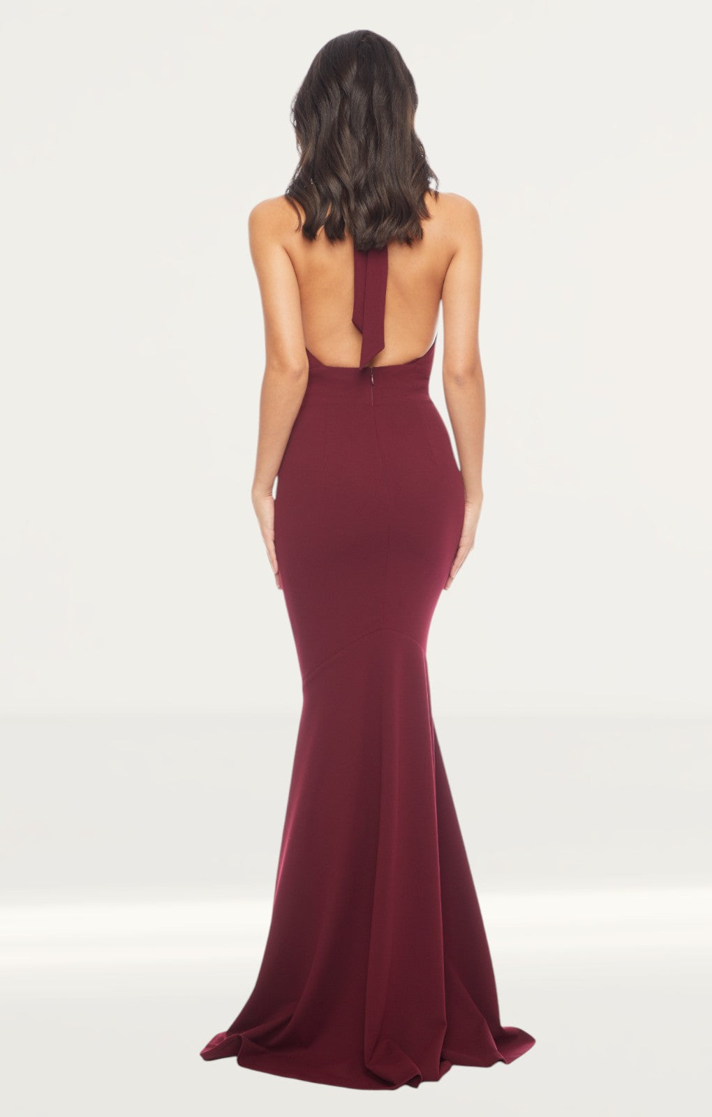 Dress The Population Camden Maxi Dress in Burgundy
